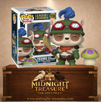 Funko Pop! Games N°1138 – Teemo avec champignon League of Legends figurine.