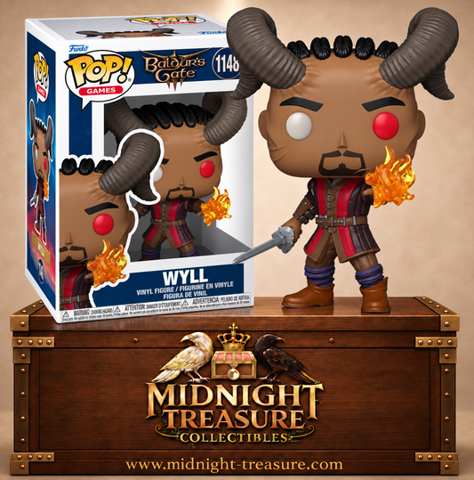Funko Pop! Games N°1148 Wyll avec ses cornes, sa rapière et sa magie infernale – Baldur’s Gate 3