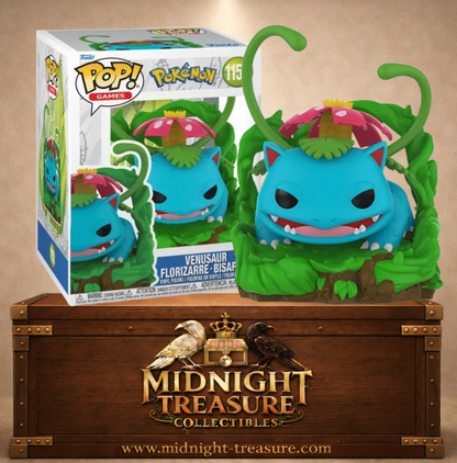 Funko Pop! N°1158 – Venusaur (Florizarre / Bisaflor), inspirée de Pokémon.