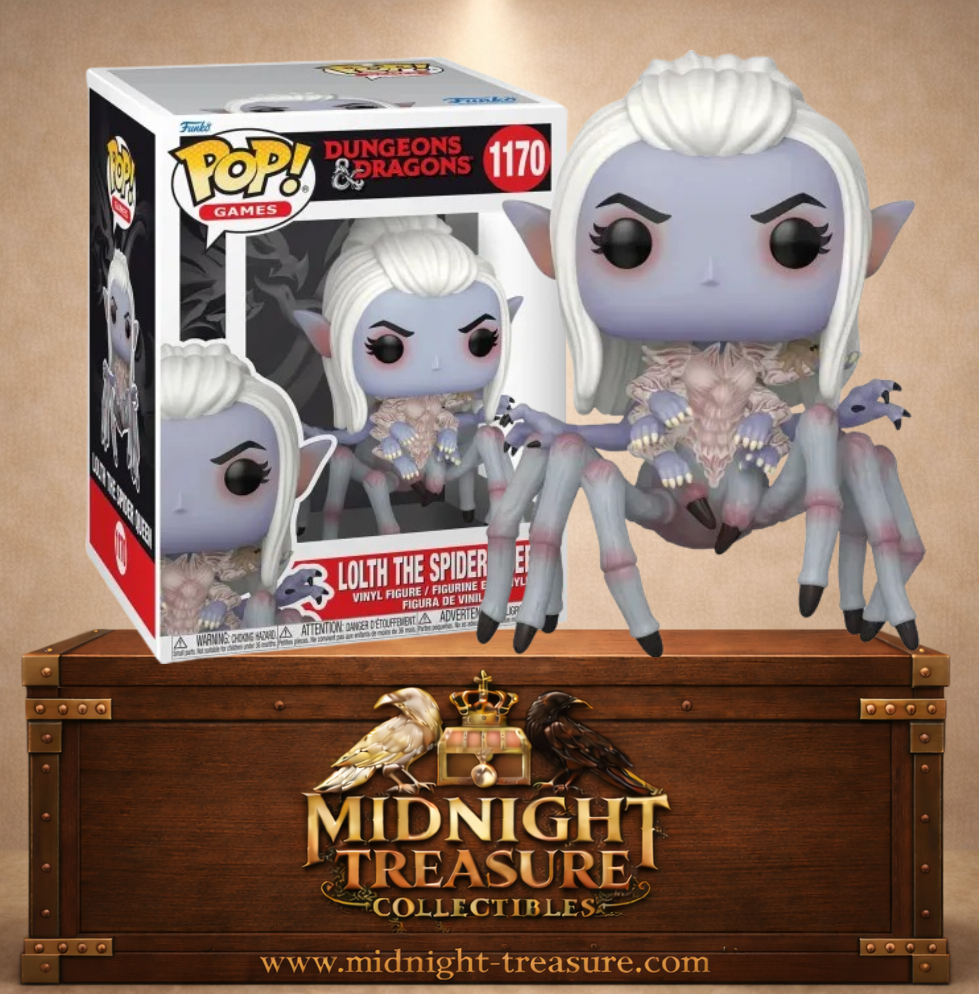 Funko Pop! Dungeons & Dragons N°1170 – Lolth Reine Araignée avec corps d’araignée et torse d’elfe noir. Une figurine fidèle parfaite pour les fans de D&D.