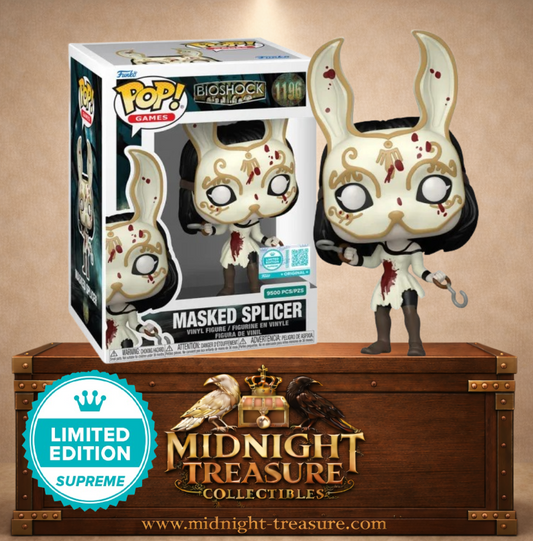 Funko Pop! BioShock N°1196 – Masked Splicer avec masque de lapin ensanglanté édition SUPREME limitée à 9500 exemplaires.