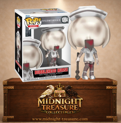 🏥🔪 Funko Pop! Games N°1204 – Bubble Head Nurse (Infirmière à tête bulle) – Silent Hill 2 🔪🏥