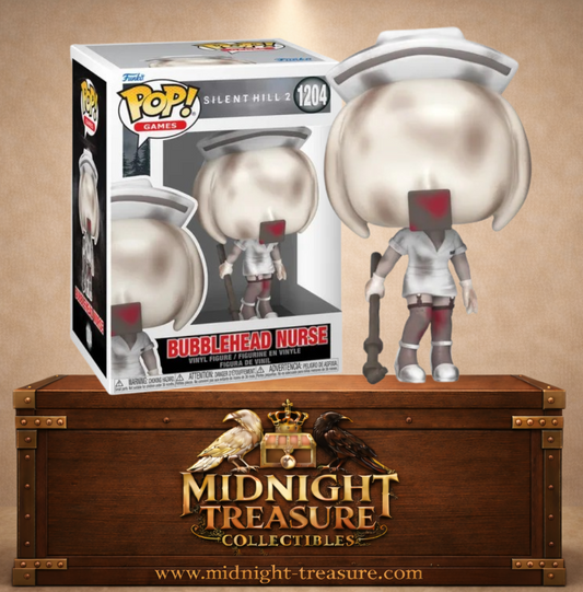🏥🔪 Funko Pop! Games N°1204 – Bubble Head Nurse (Infirmière à tête bulle) – Silent Hill 2 🔪🏥