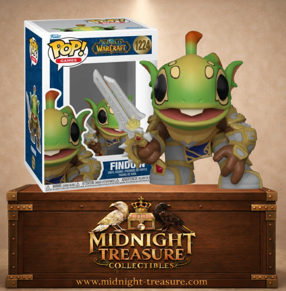 Funko Pop! Games N°1224 – Finduin, la mascotte grenouille inspirée d'Anduin Wrynn dans World of Warcraft.