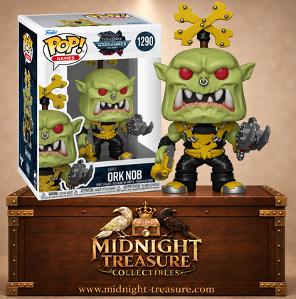 Funko Pop! Games N°1290 Nob Ork avec gros kikoup’ et arme à feu – Total War Warhammer 40,000
