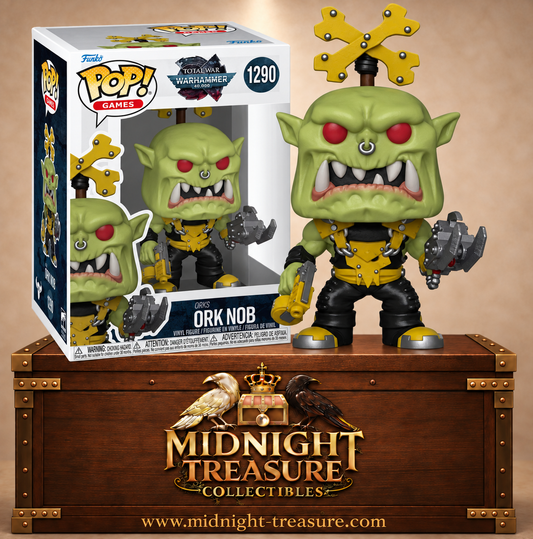 Funko Pop! Games N°1290 Nob Ork avec gros kikoup’ et arme à feu – Total War Warhammer 40,000
