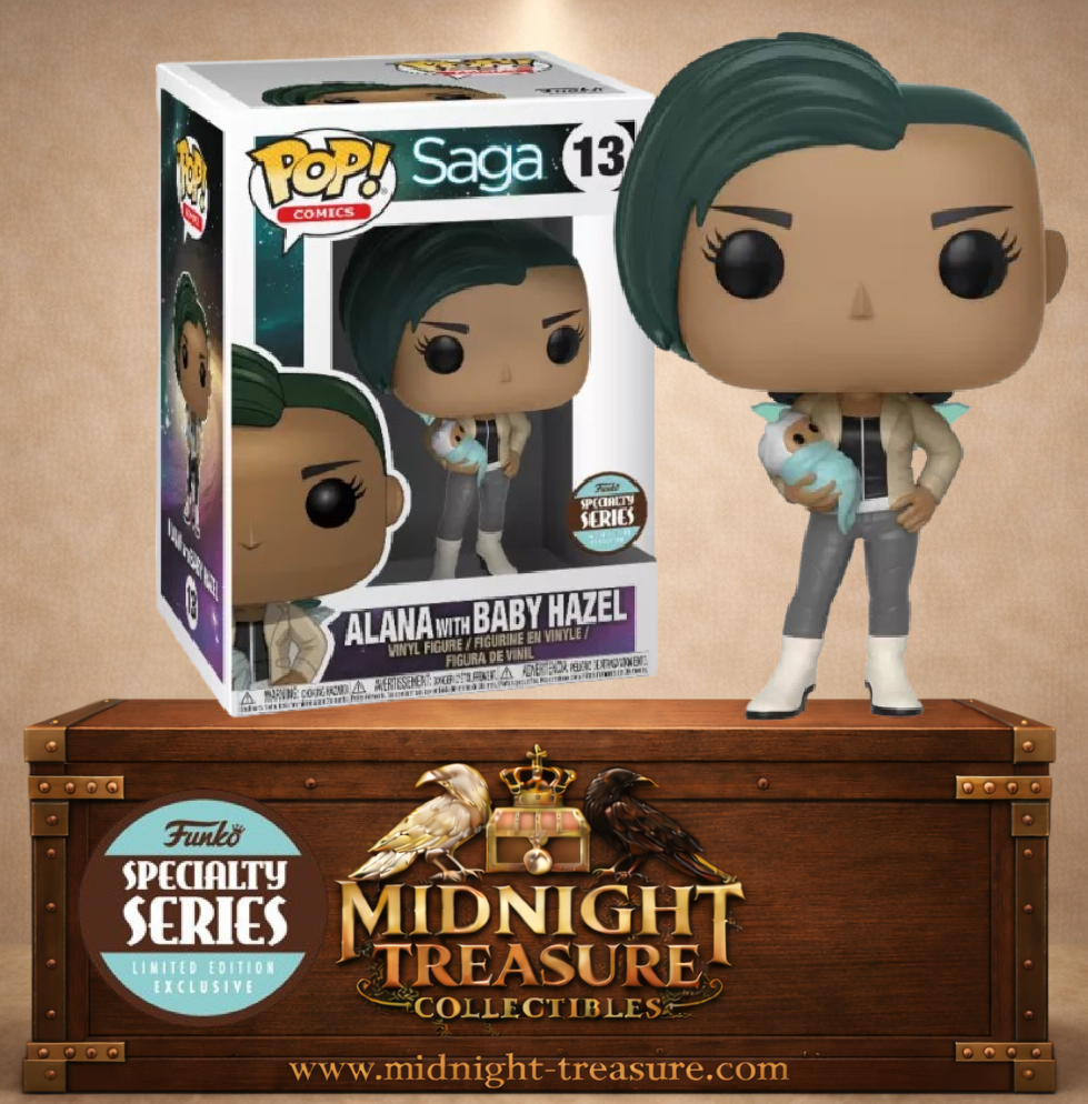 Funko Pop! Comics N°13 Alana avec bébé Hazel dans ses bras, édition Specialty Series du comic Saga.