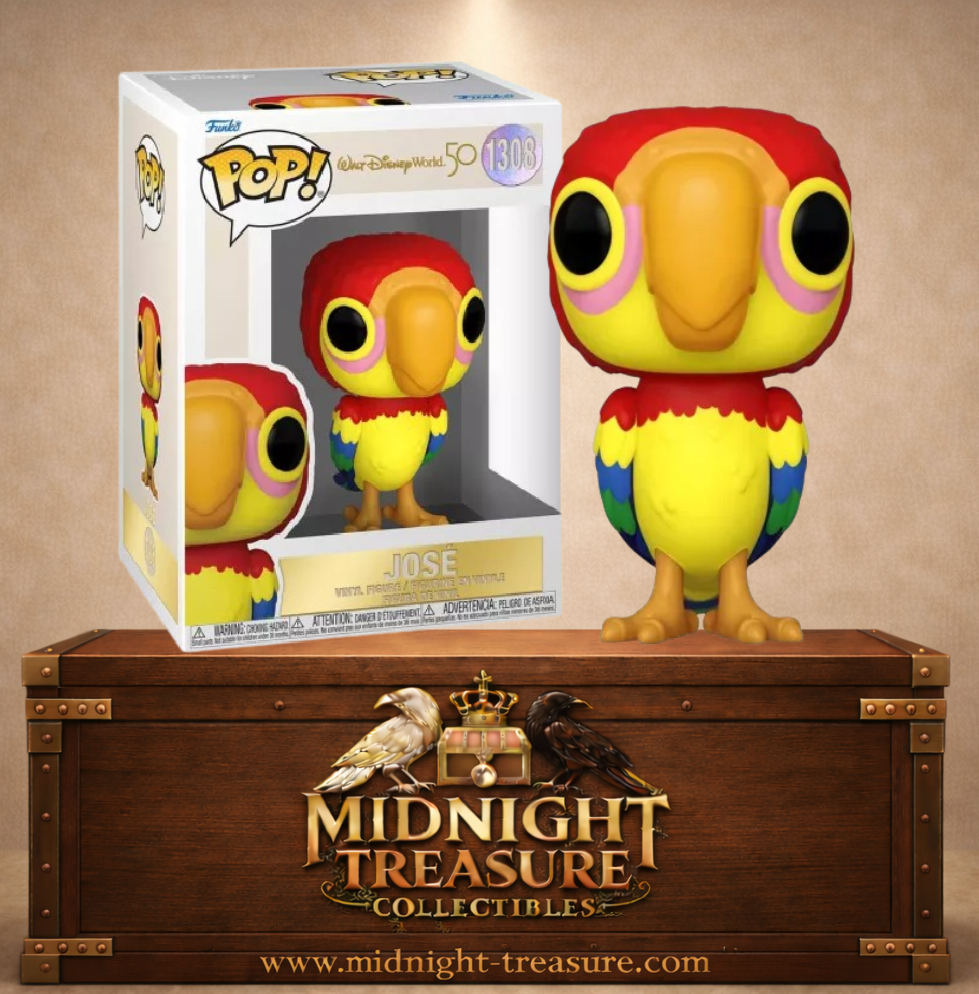 Funko Pop! Disney N°1308 José, perroquet coloré de l’Enchanted Tiki Room, édition 50e anniversaire de Walt Disney World.