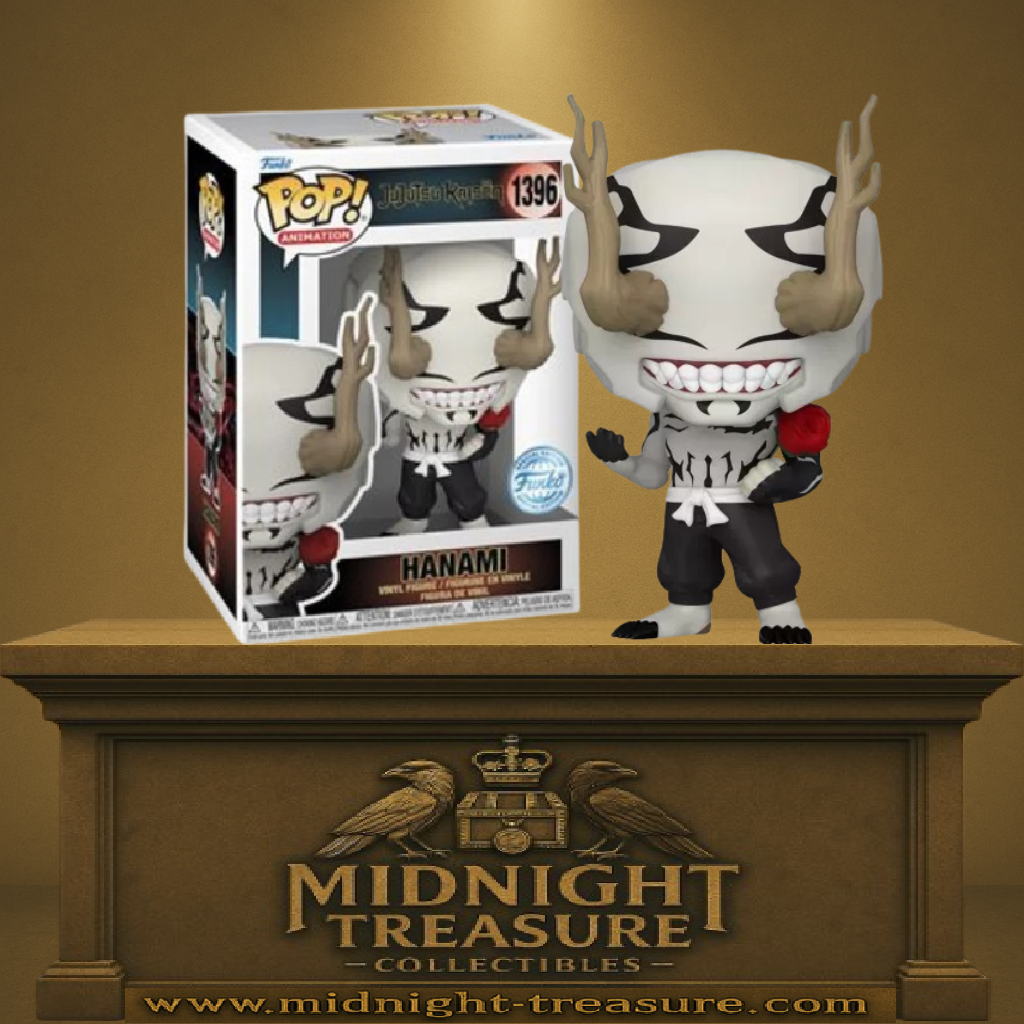 Funko Pop! Jujutsu Kaisen – Hanami (N°1396). Figurine du fléau Hanami avec masque végétal et détails inspirés de ses combats.