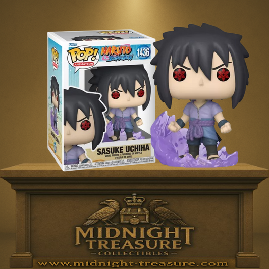 Funko Pop! Naruto Shippuden – Sasuke Uchiha (First Susano’o) – N°1436. Sasuke avec Mangekyō Sharingan et aura violette évoquant les premières manifestations du Susano’o. Une figurine dynamique parfaite pour les fans de Naruto Shippuden.