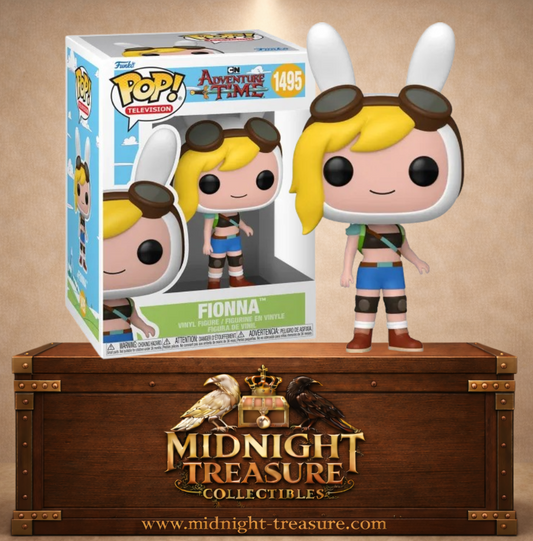 Funko Pop! Adventure Time N°1495 – Fionna avec bonnet blanc et lunettes d’aviateur. Une figurine fidèle parfaite pour les fans de Adventure Time.