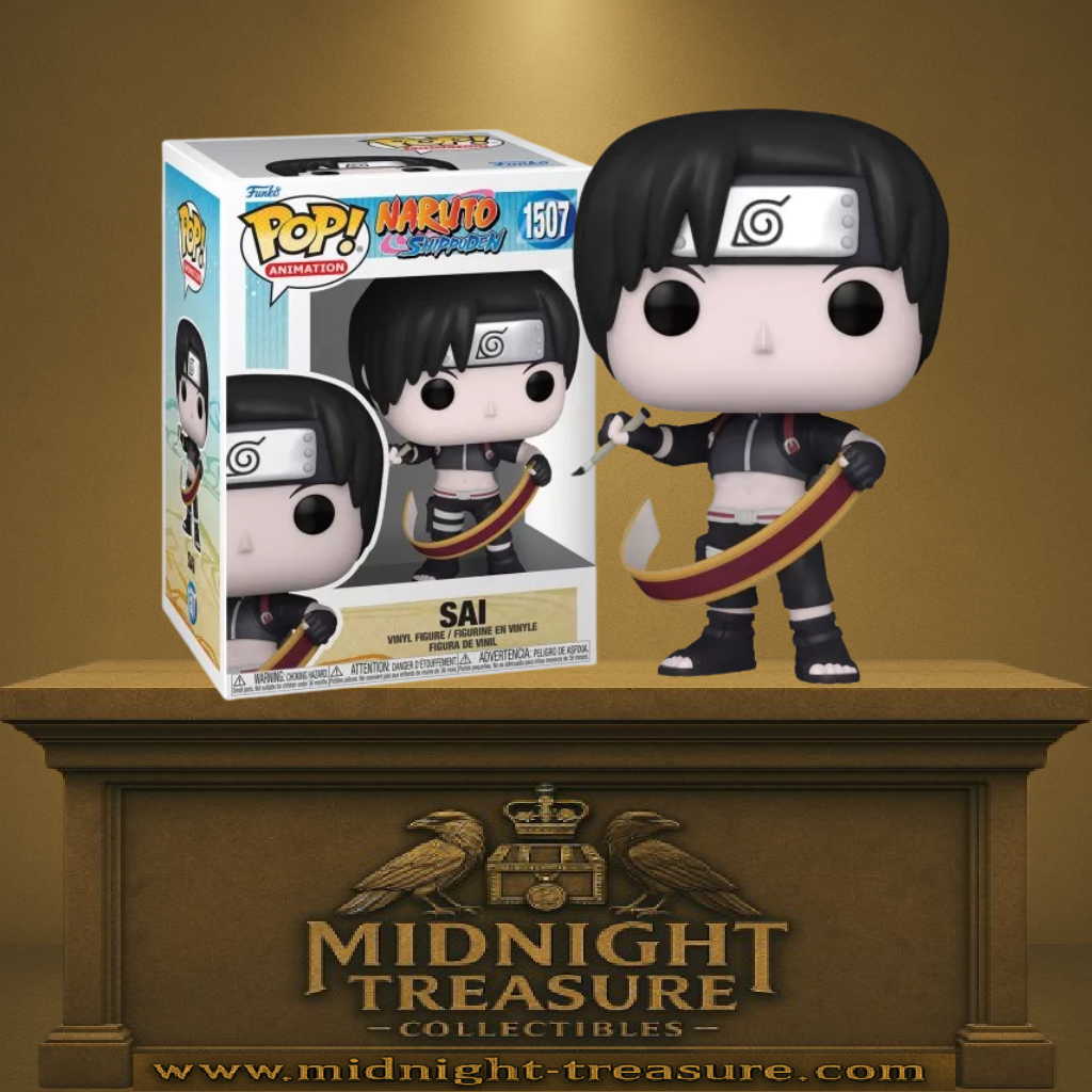 Funko Pop! Naruto Shippuden – Sai (N°1507). Ninja de Konoha utilisant un pinceau et un parchemin pour exécuter sa technique de dessin animée par le chakra.