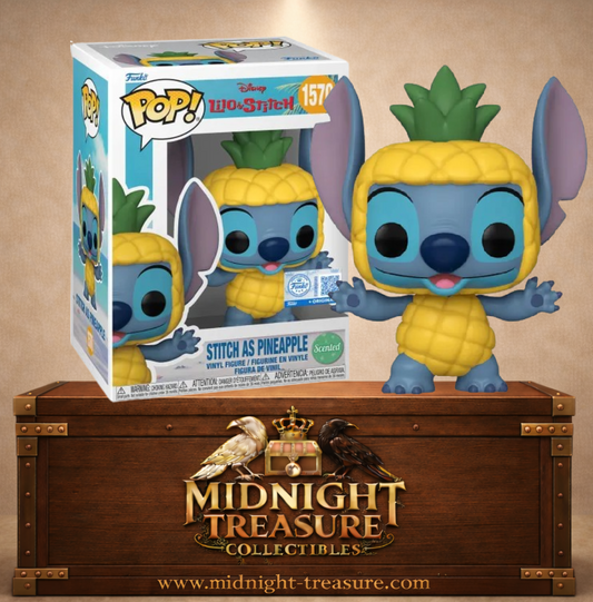 Funko Pop! Disney N°1570 – Stitch as Pineapple – Lilo & Stitch. Figurine Stitch déguisé en ananas.