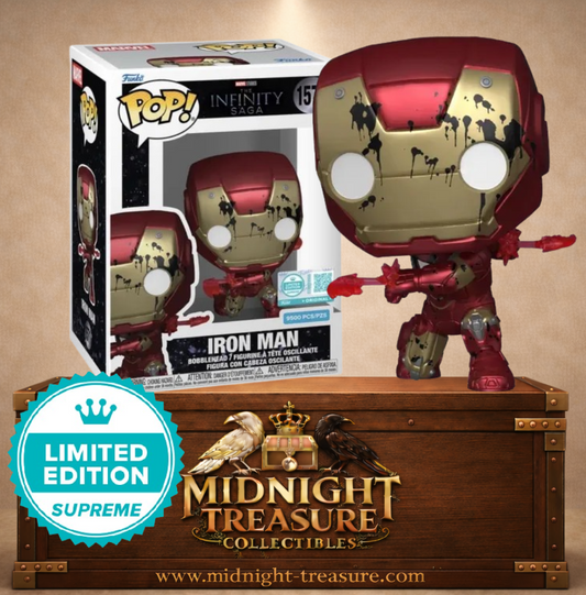 Funko Pop! Marvel N°1571 – Iron Man – Infinity Saga édition limitée 9500 exemplaires avec pose de tir des répulseurs.