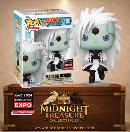 Funko Pop! Animation N°1583 – Madara Uchiha – Naruto Shippuden. Version Jinchuriki avec sticker 2024 Entertainment Expo Limited Edition.