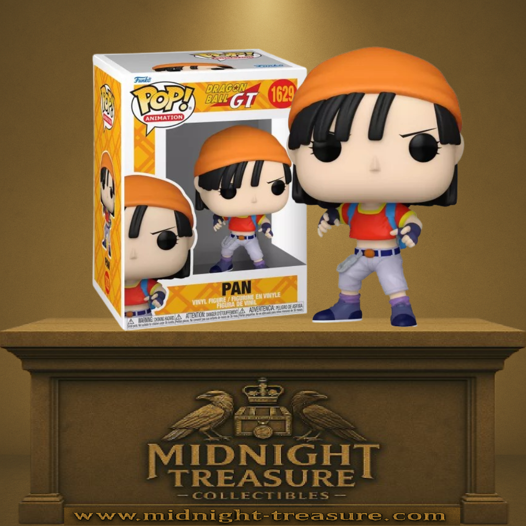 Funko Pop! Dragon Ball GT – Pan (N°1629). Pan avec bandana orange et tenue iconique des débuts de Dragon Ball GT, figurine Funko Pop Animation.