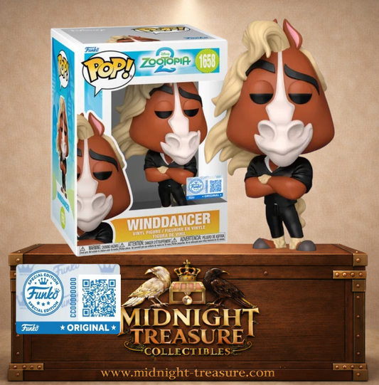 Funko Pop! Disney N°1658 – Brian Winddancer – Zootopie 2 maire costume élégant.