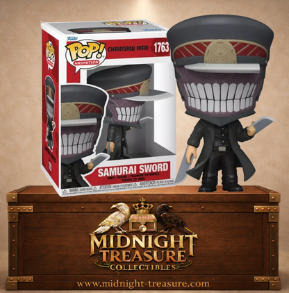 Funko Pop! Animation N°1763 – Samurai Sword – Chainsaw Man. Figurine Samurai Sword hybride démon avec sabres.