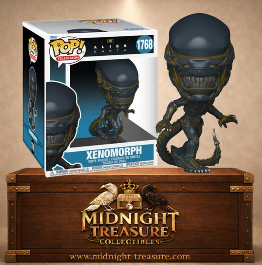 Funko Pop! Television N°1768 – Xenomorph – Alien Earth. Figurine avec détails organiques et posture agressive.