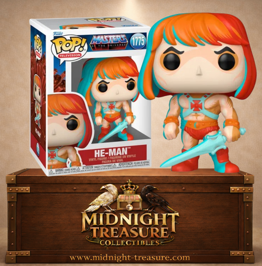 ⚔️🌈 Funko Pop! Television N°1775 – He-Man Retro Neon (Musclor Retro Néon) – Masters of the Universe 🌈⚔️
