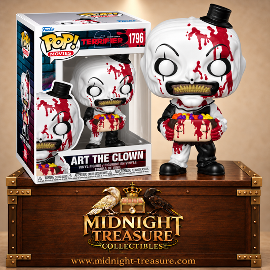 🩸🍬 Funko Pop! Movies N°1796 – Art the Clown with Candy Filled Head (Art le Clown avec tête remplie de bonbons) – Terrifier 2 🍬🩸