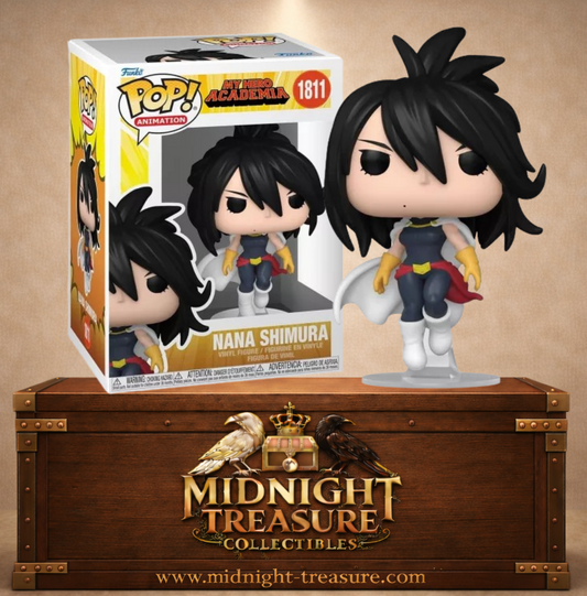 Funko Pop! My Hero Academia N°1811 – Nana Shimura – héroïne One For All en lévitation avec cape et tenue iconique. Une figurine fidèle parfaite pour les fans de My Hero Academia.