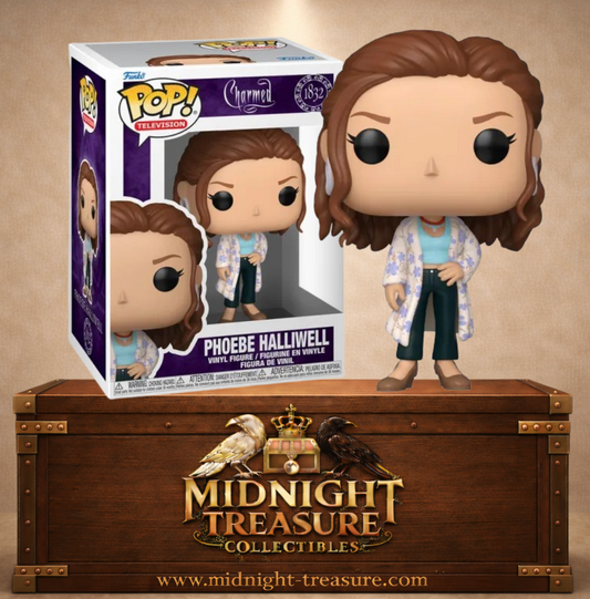 Funko Pop! Television N°1832 – Phoebe Halliwell – Charmed. Figurine avec kimono floral et top bleu clair.