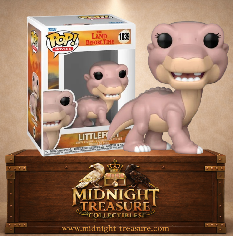 Funko Pop! Movies N°1839 – Littlefoot Petit-Pied, jeune Long-Cou Apatosaurus du film The Land Before Time, Le Petit Dinosaure et la Vallée des merveilles.