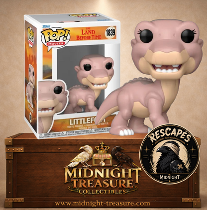 Funko Pop! Movies N°1839 – Littlefoot Petit-Pied, jeune Long-Cou Apatosaurus du film The Land Before Time, Le Petit Dinosaure et la Vallée des merveilles.