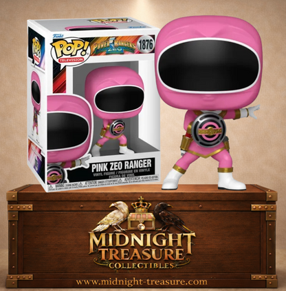 Funko Pop! Television N°1876 – Pink Zeo Ranger (Ranger Zeo Rose), Katherine Hillard de Power Rangers Zeo avec son Zeo I Power Disc.