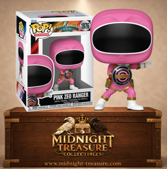 Funko Pop! Television N°1876 – Pink Zeo Ranger (Ranger Zeo Rose), Katherine Hillard de Power Rangers Zeo avec son Zeo I Power Disc.