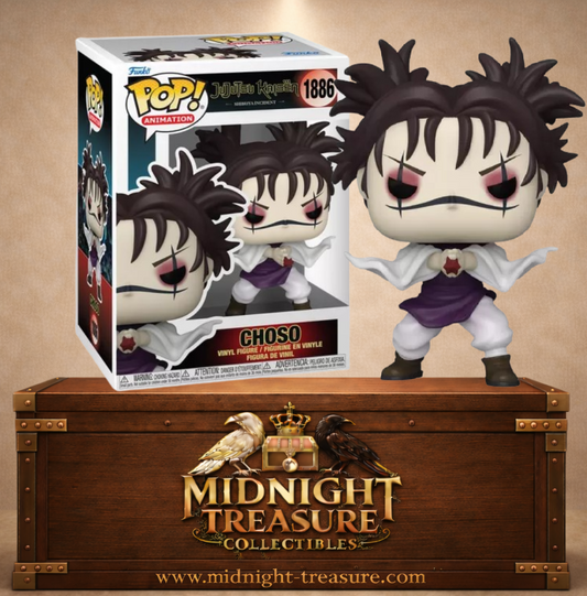Funko Pop! Animation N°1886 – Choso – Jujutsu Kaisen. Figurine en posture de combat avec technique du sang.