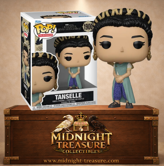 Funko Pop! A Knight of the Seven Kingdoms N°1900 – Tanselle avec robe bleue et coiffure tressée inspirée de l’univers Game of Thrones.