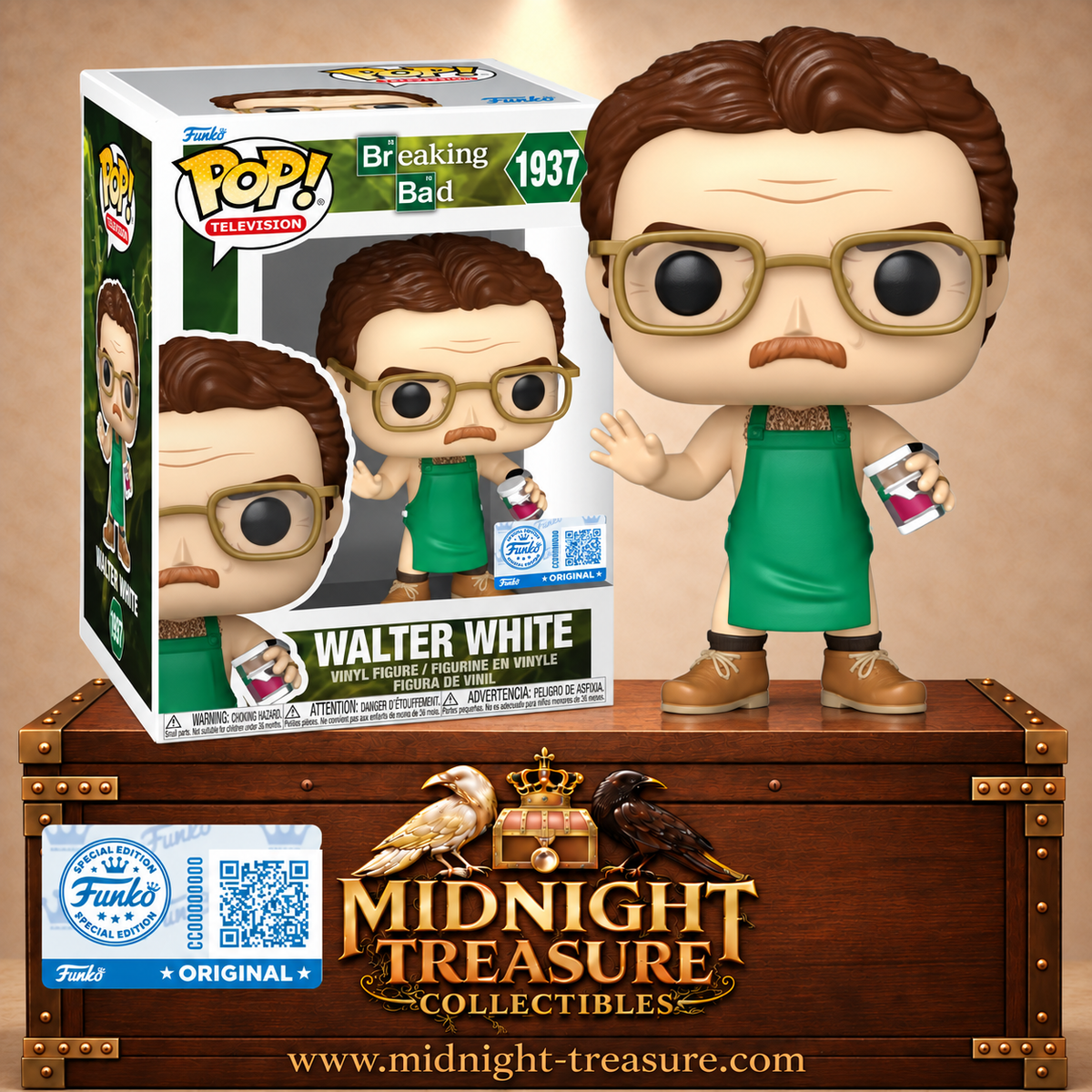 🧪💚 Funko Pop! Television N°1937 – Walter White in Green Apron (Walter White en tablier vert) – Breaking Bad 💚🧪
