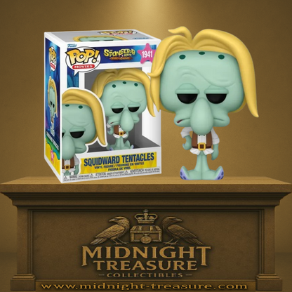 Funko Pop! The SpongeBob Movie: Search for SquarePants – Squidward Tentacles (Carlo Tentacules) (N°1941). Figurine en costume de pirate, fidèle au film d’animation 2025.