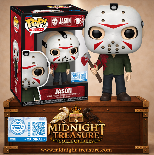 Funko Pop! Movies N°1964 Jason Voorhees avec masque de hockey et hache ensanglantée – Vendredi 13