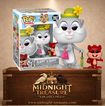 Funko Pop! Animation N°2067 – Slappy et Skippy Animaniacs duo écureuil cartoon.