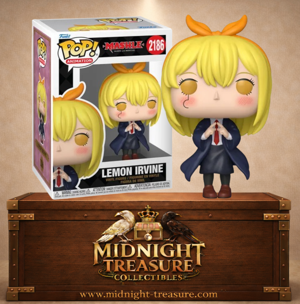 Funko Pop! Animation N°2186 – Lemon Irvine portant l'uniforme de l'Académie Easton, inspirée de Mashle: Magic and Muscles.