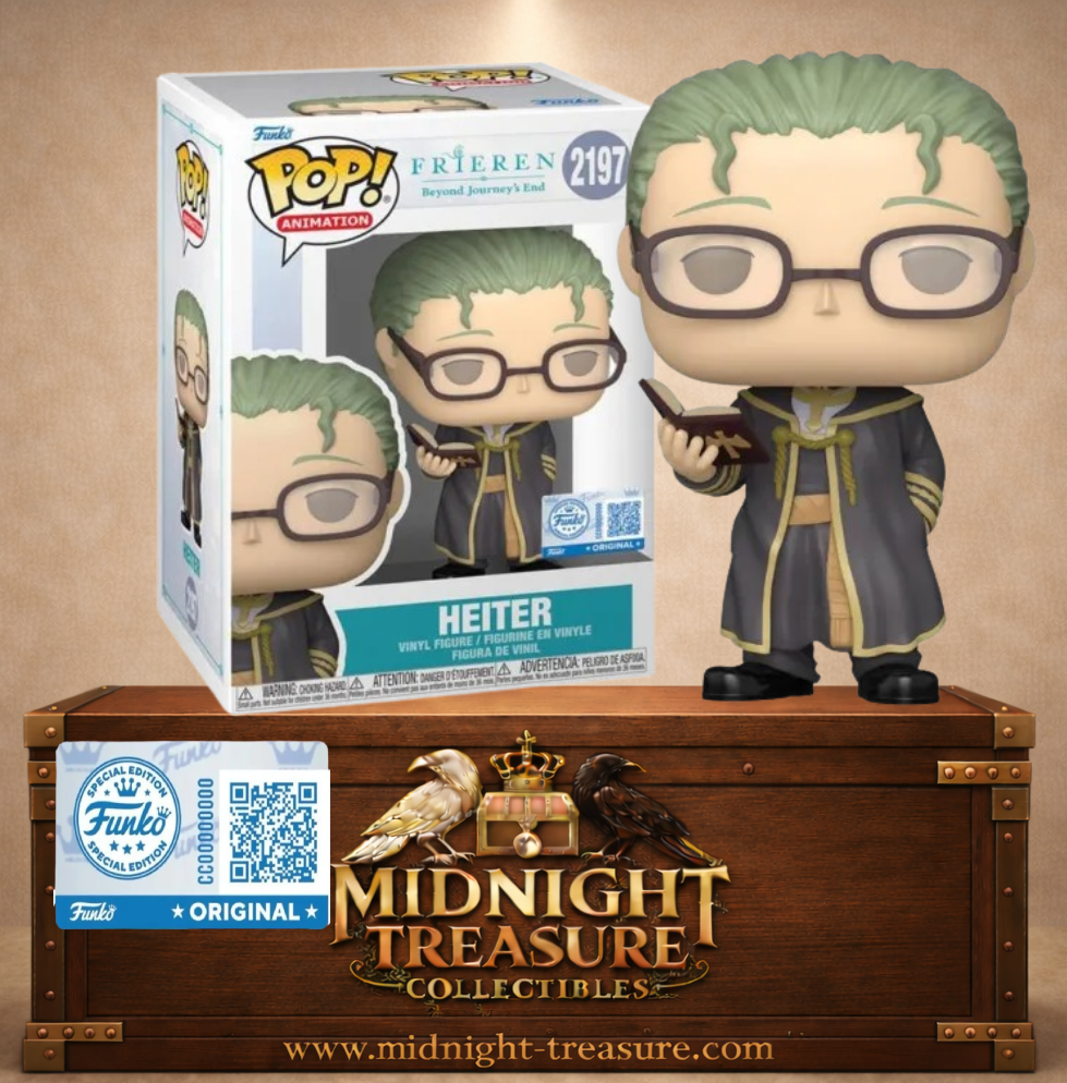 Funko Pop! Frieren Beyond Journey’s End N°2197 – Heiter avec lunettes et livre de magie. Une figurine fidèle parfaite pour les fans de Frieren.