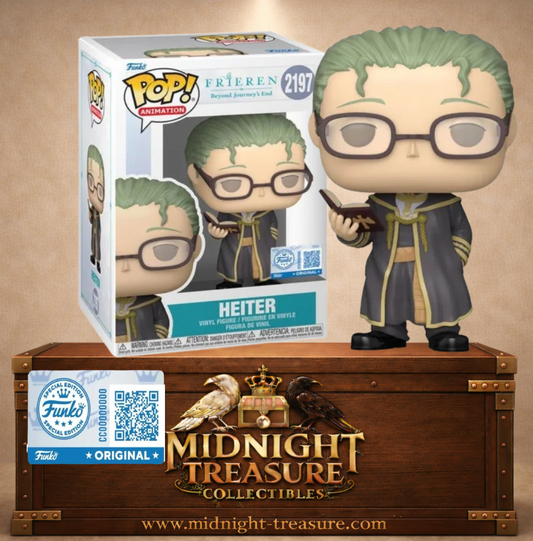 Funko Pop! Frieren Beyond Journey’s End N°2197 – Heiter avec lunettes et livre de magie. Une figurine fidèle parfaite pour les fans de Frieren.