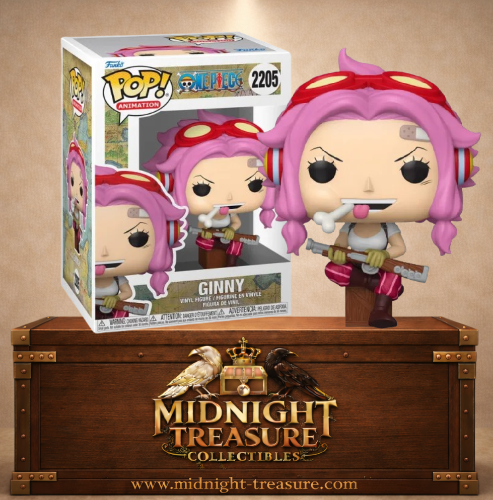 Funko Pop! Animation N°2205 – Ginny One Piece Armée Révolutionnaire lunettes casque Bonney Kuma.