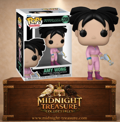 Funko Pop! Animation N°2209 – Amy Wong Futurama combinaison rose explosif Planet Express.