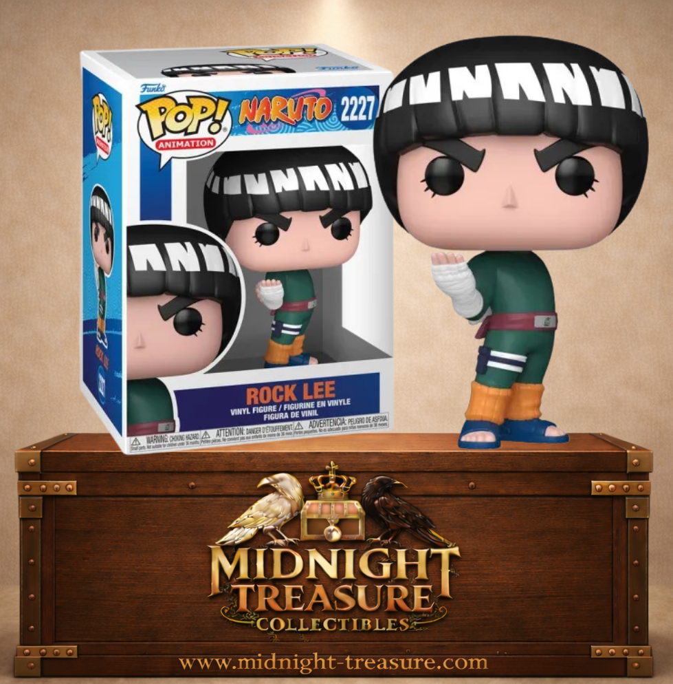Funko Pop! Naruto N°2227 – Rock Lee – tenue verte avec bandages et posture de combat. Une figurine fidèle parfaite pour les fans de Naruto.