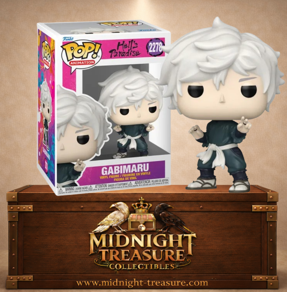 Funko Pop! Animation N°2278 – Gabimaru – Hell’s Paradise. Figurine ninja avec posture de combat et tenue sombre.