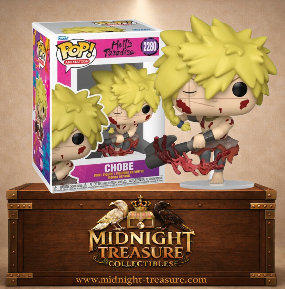 Funko Pop! Animation N°2280 – Chobe – Hell’s Paradise. Version combat ensanglantée contre les Tensen.
