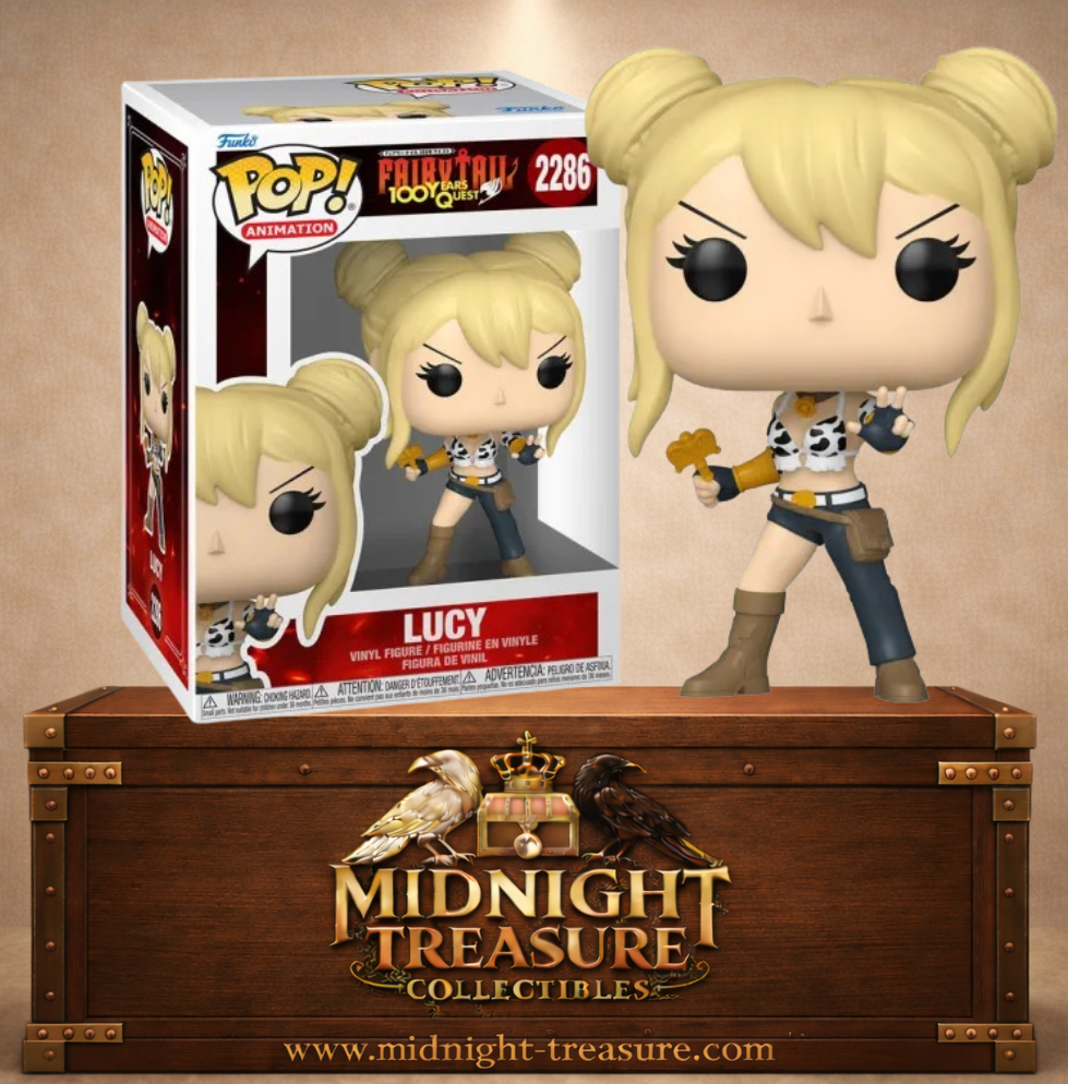 Funko Pop! Animation N°2286 – Lucy Fairy Tail 100 Years Quest clé céleste combat.