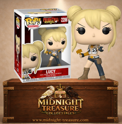 Funko Pop! Animation N°2286 – Lucy Fairy Tail 100 Years Quest clé céleste combat.