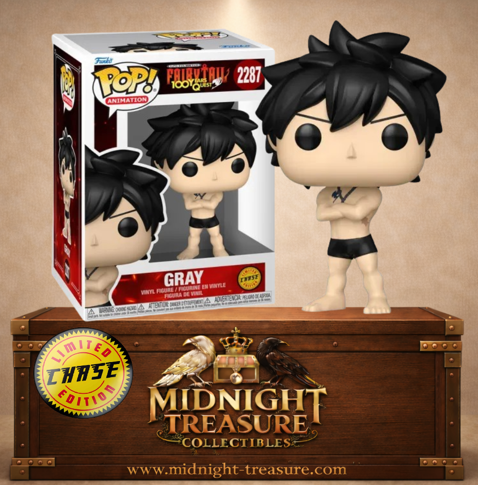 Funko Pop! Animation N°2287 – Gray Fullbuster Chase torse nu Fairy Tail symbole guilde.