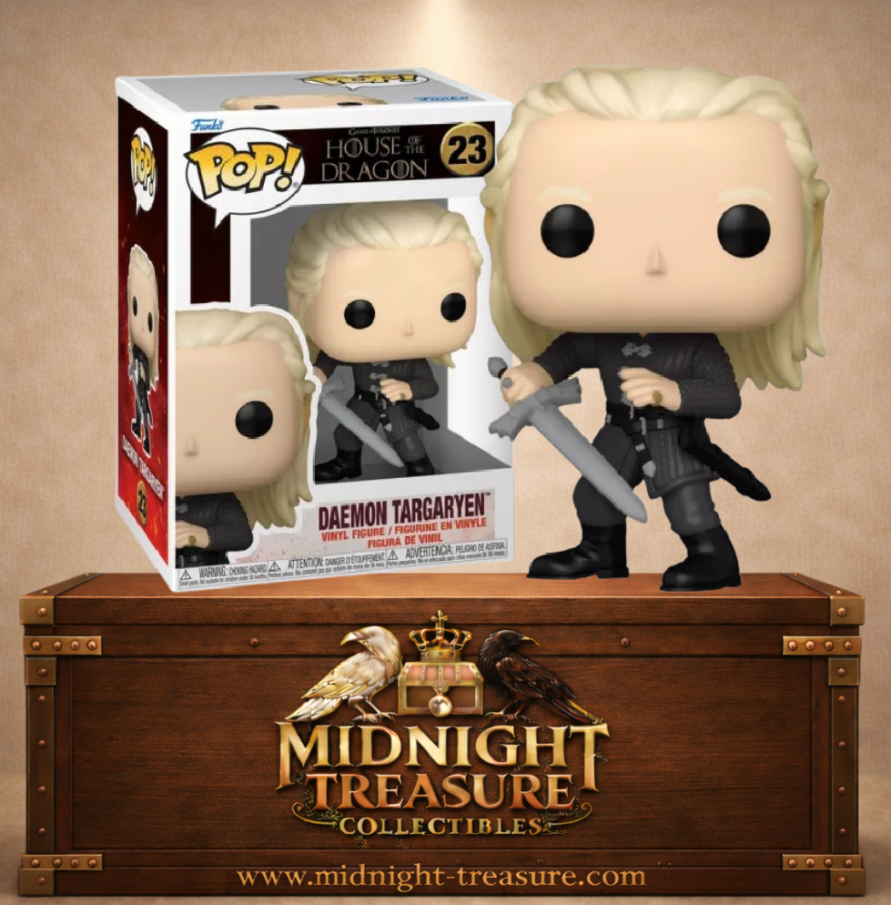 🐉⚔️ Funko Pop! N°23 – Daemon Targaryen with Dark Sister (Daemon Targaryen avec Noire Sœur) – House of the Dragon ⚔️🐉