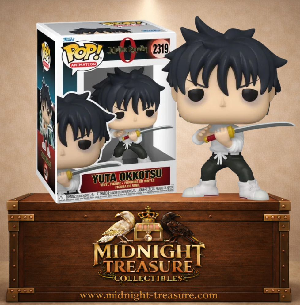 Funko Pop! Animation N°2319 – Yuta Okkotsu – Jujutsu Kaisen. Figurine Yuta Okkotsu avec katana prêt au combat.